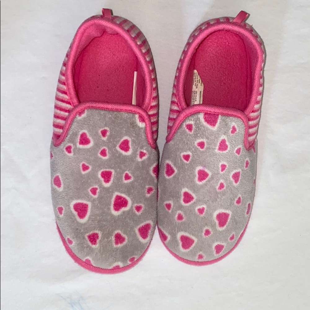 Pink Heart Slippers